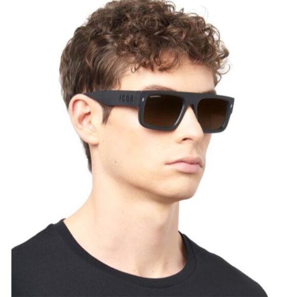 🕶️ New Dsquared2 ICON 0008/S 0VK6 IR Sunglasses - White Frame, Grey Lenses - Picture 2 of 10